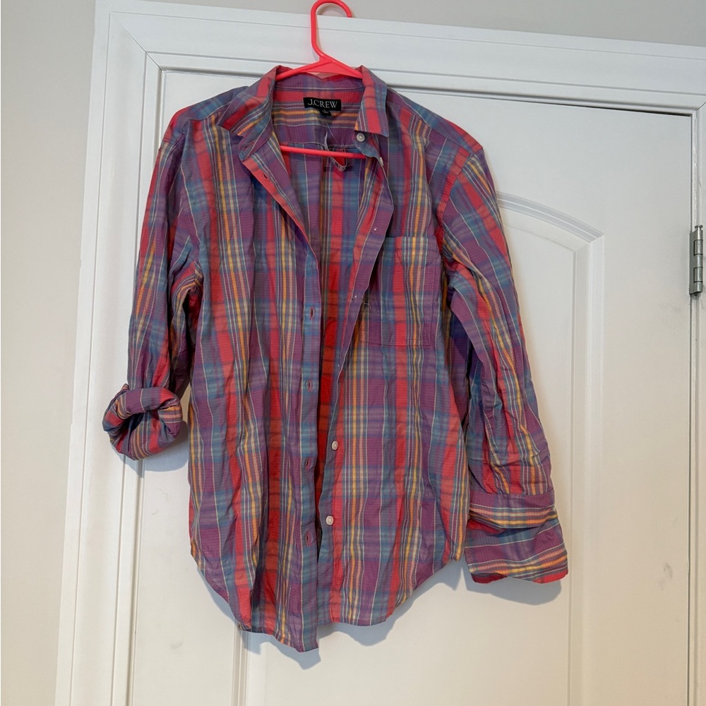 J. Crew women’s Multicolor Plaid Shirt